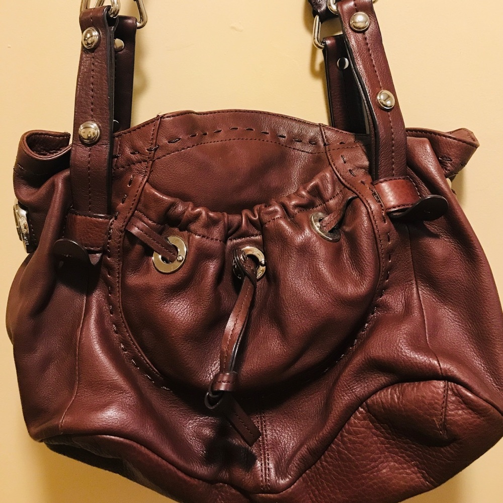 B.Makowsky leather shoulder bag